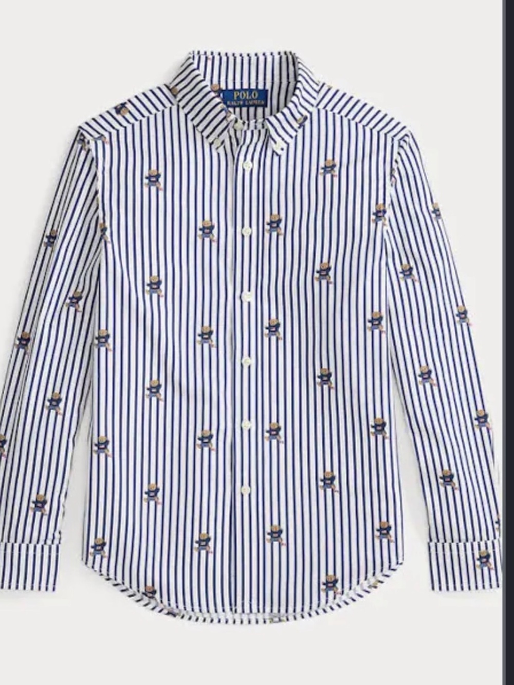 Polo by Ralph Lauren Blue & White Striped Button-Down Shirt